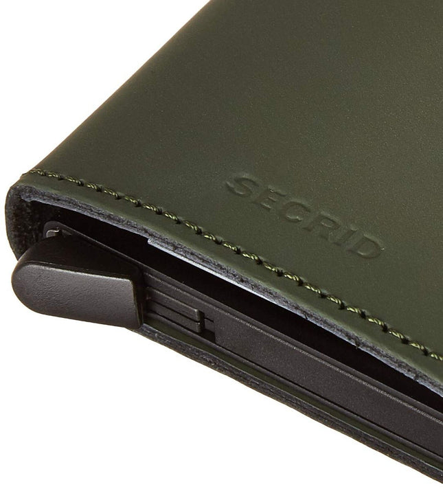 Secrid Slimwallet in Matte GREEN-BLACK