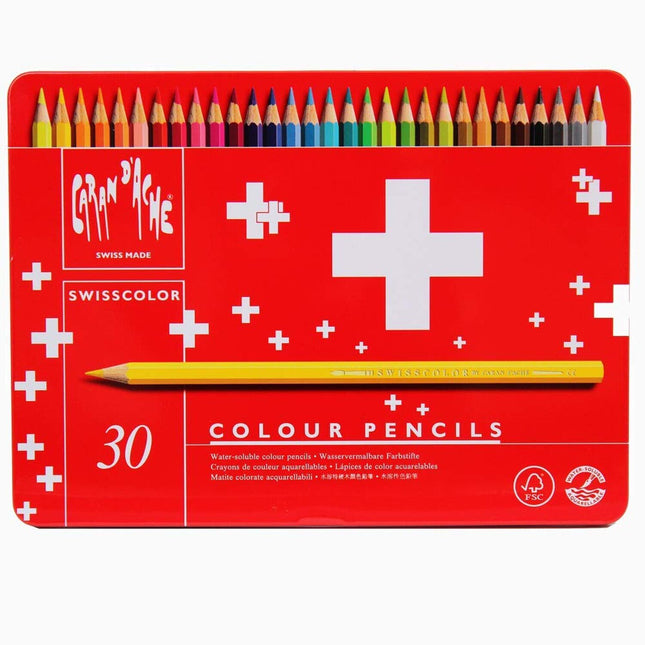 Caran D'ache Swisscolor Pencils Metal Box, Set of 30 1285.73