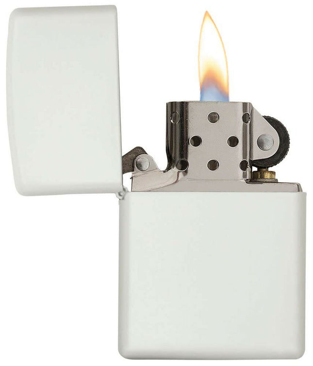 Zippo Pocket Lighter, White Matte (214)