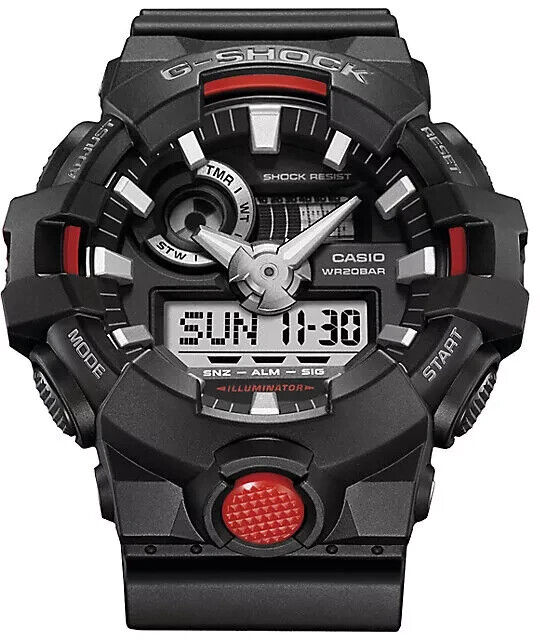 Casio Men's G-Shock Analog & Digital Black Quartz Watch - GA-700-1AHDR