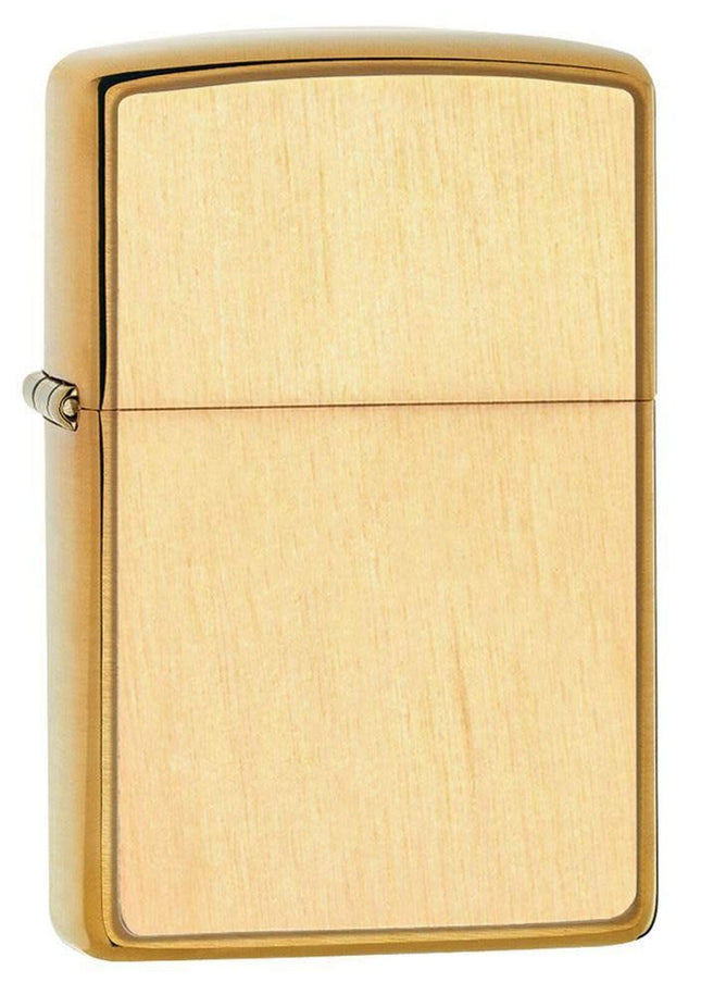 Zippo WOODCHUCK USA Birch Brushed Brass Pocket Lighter 49082-076538