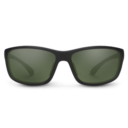 Suncloud Sentry Sunglasses Unisex Matte Black Polarized Gray Green Lenses