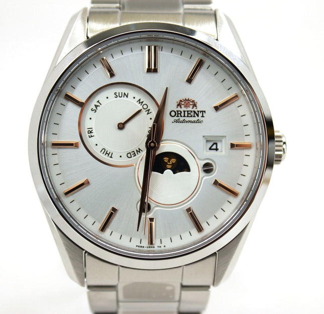 Orient Sun and Moon Automatic White Dial Men's Watch - RA-AK0306S30B NEW