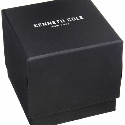 Kenneth Cole Men's Stainless Steel Silver-Blue Dial Watch KC50500006 NEW