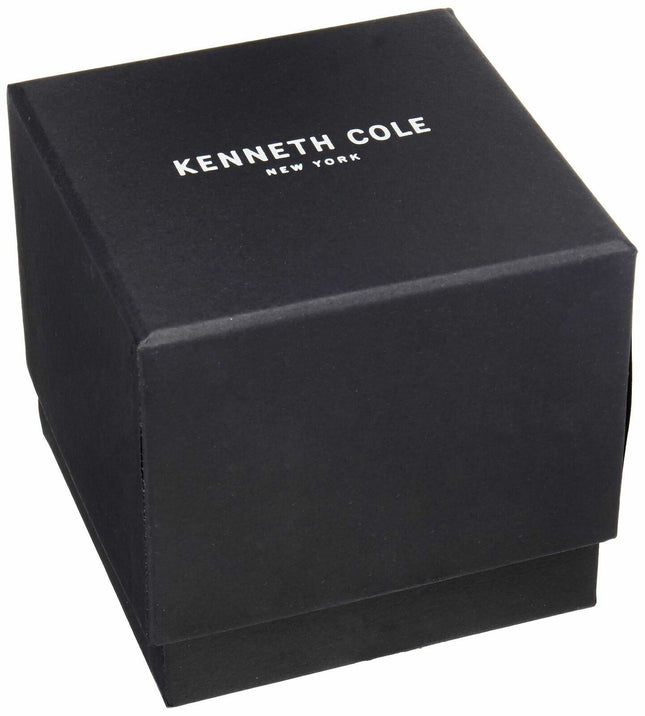 Kenneth Cole Men's Stainless Steel Silver-Blue Dial Watch KC50500006 NEW