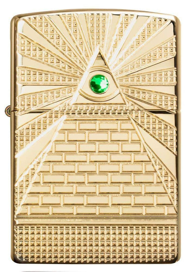 Zippo Eye of Providence High Polish Brass Design Pocket Lighter 49060-075087