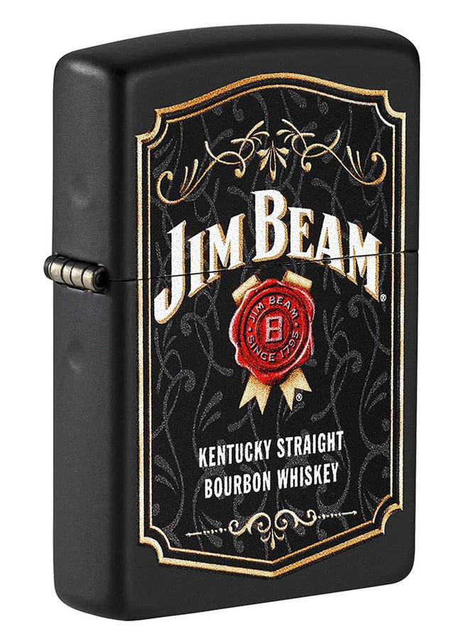 Zippo Jim Beam Black Matte Pocket Lighter