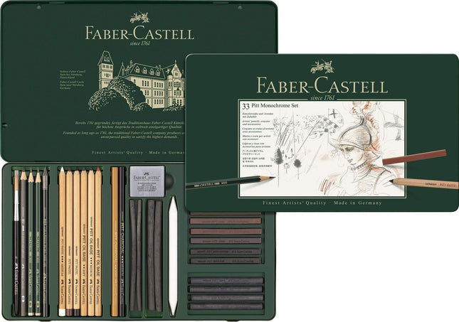 Faber-Castell Pitt Monochrome Set 33 112977