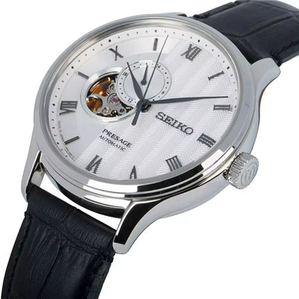 Seiko Men's Presage Automatic White Dial Watch - SSA379J1 NEW