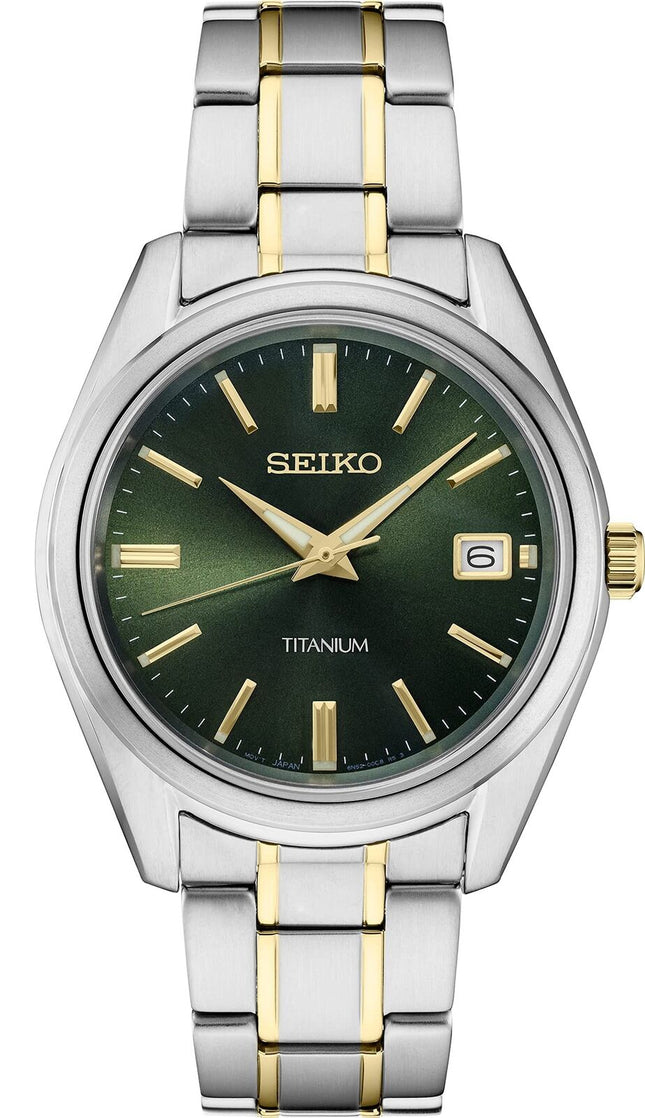 Seiko Essentials Quartz Green Dial Men's Watch SUR377P1