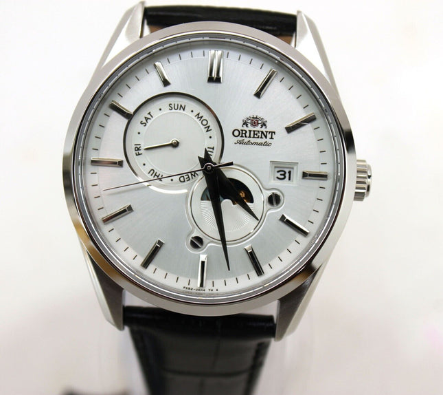 Orient Sun & Moon Automatic White Dial Men's Watch - RA-AK0310S30B NEW