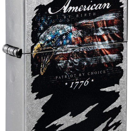 Zippo Buckwear Design Eagle Flag Street Chrome Pocket Lighter 48633-103783