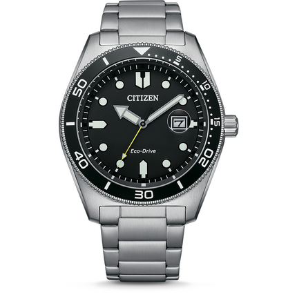 Citizen Men's Eco-Drive Black Dial Watch - AW1760-81E NEW