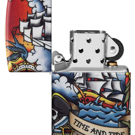 Zippo 540 Nautical Tattoo Design Pocket Lighter 49532