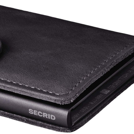 Secrid Men's Card Cases, Black, One Size MV-BLACK