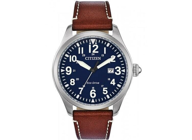 Citizen Men's Chandler Military Eco-Drive Blue Dial Watch - BM6838-17L
