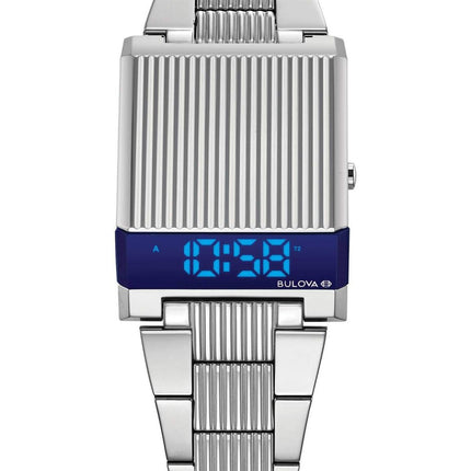 Bulova Mens Archive Series LED Computron Stainless Steel Watch 96C139