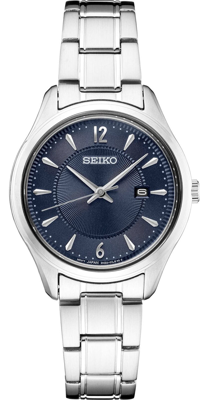 Seiko Noble Quartz Blue Dial Ladies Watch SUR425P1