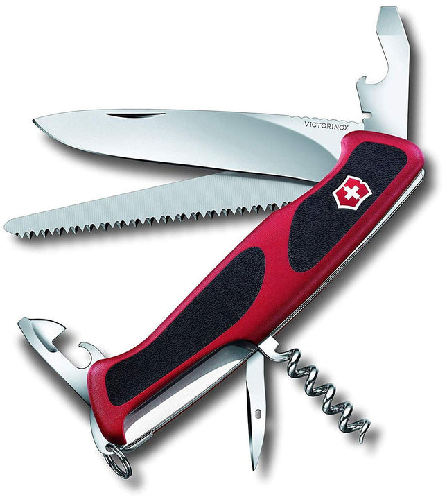 Victorinox RANGERGRIP 55 RED/Black Large Swiss Army Knife 0.9563.C