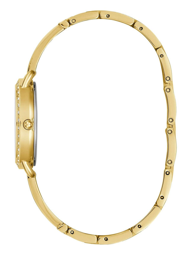 GUESS 30MM Watch - Gold-Tone Crystal Accented Petite Bangle Watch GW0022L2