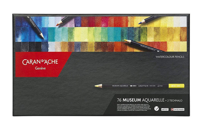Caran D'Ache Color Pencil Set - Museum Aquarelle Watersoluble Set 3510.376
