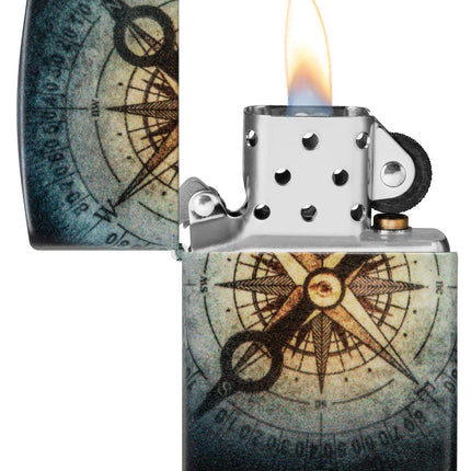 Zippo Compass Ghost Design 540 Glow in The Dark Pocket Lighter 48562-104109