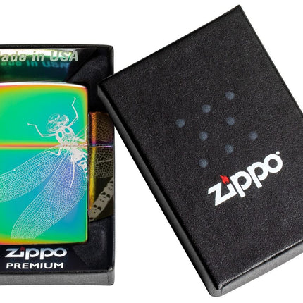 Zippo Dragonfly Design Multi Color Pocket Lighter 48591-103768