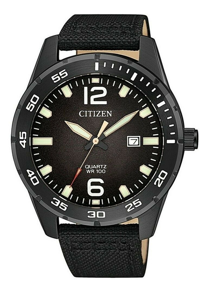 Citizen Men's Quartz Nylon Strap Watch BI1045-05E NEW