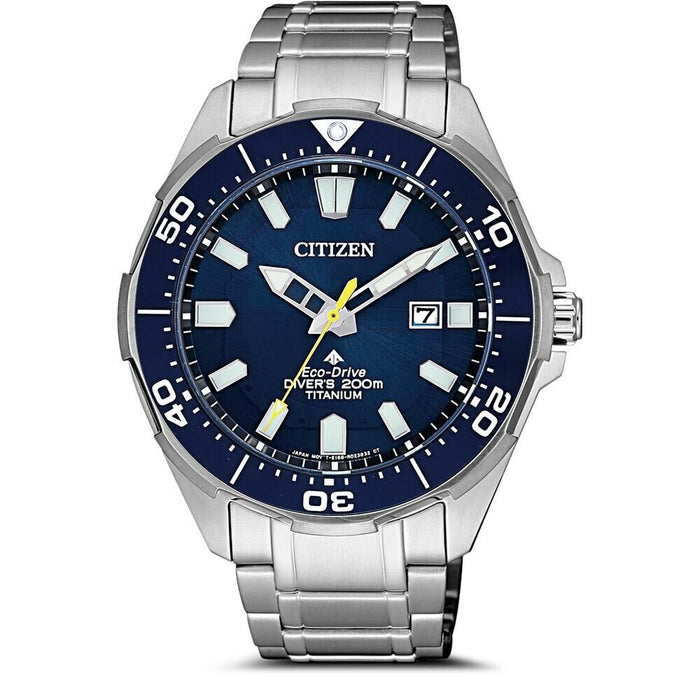 Citizen Men's Promaster Diver's 200M Titanium Eco-Drive Watch BN0201-88L NEW