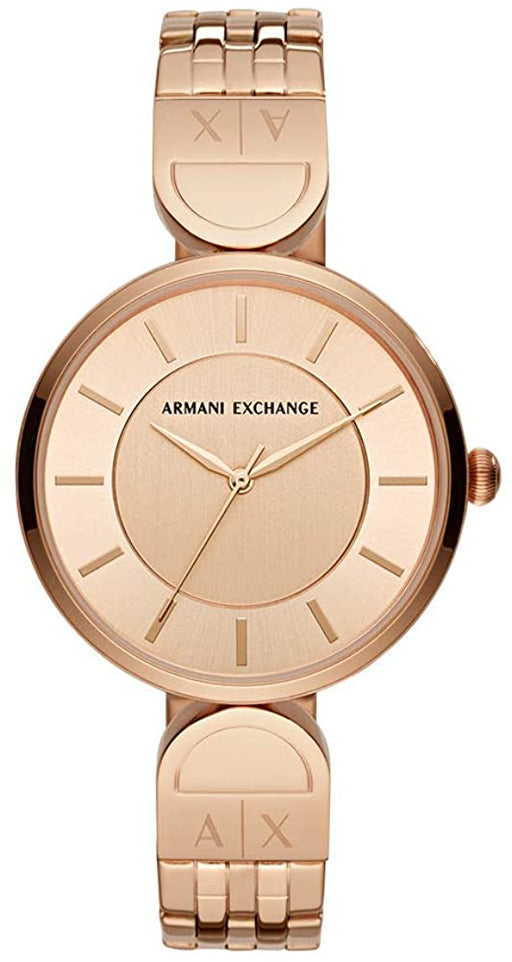 Armani Exchange Women's Ax5328 Rose-Gold Stainless-Steel Quartz Dress Watch