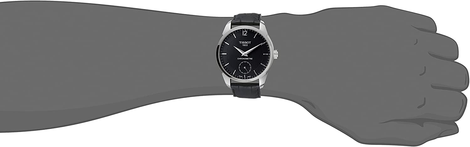 Tissot Men's T0704061605700 T-complication Analog Display Mechanical Hand Wind Black Watch