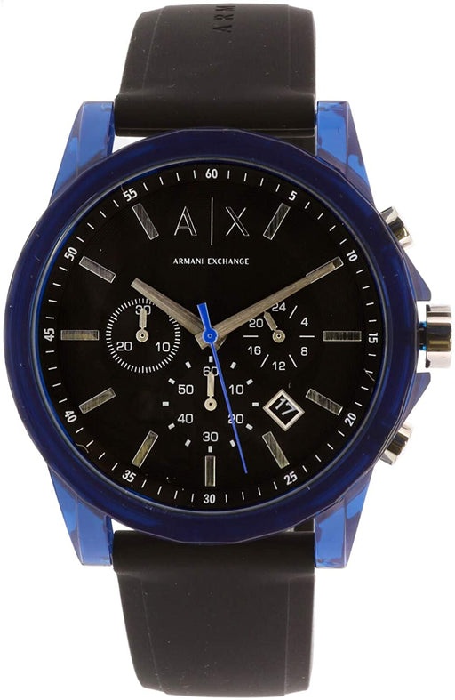 Armani Exchange Men's Chronograph Blue-Tone Nylon Watch AX1339