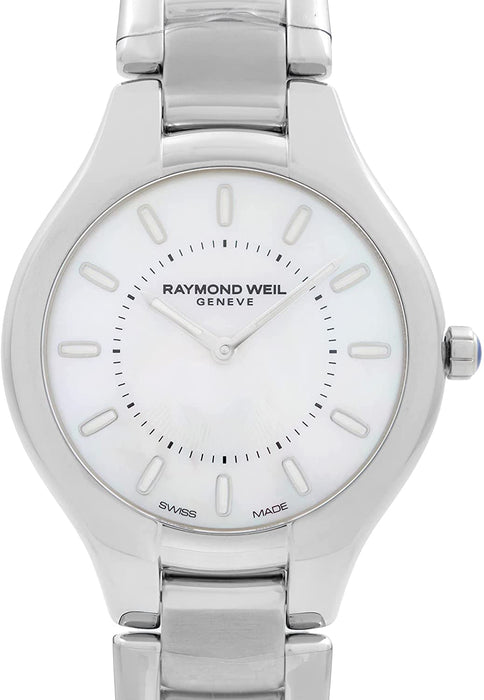 Raymond Weil Noemia White Mother of Pearl Dial Ladies Watch 5132-ST-97001