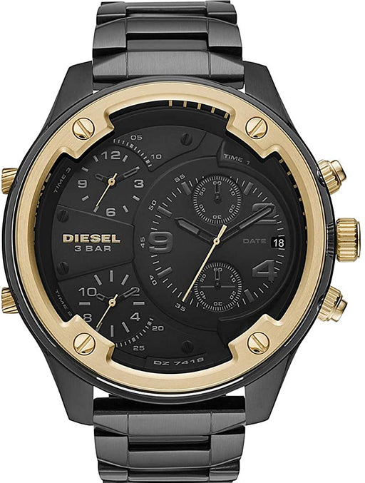 Diesel Men's Boltdown Chronograph Black-Tone Stainless Steel Watch DZ7418