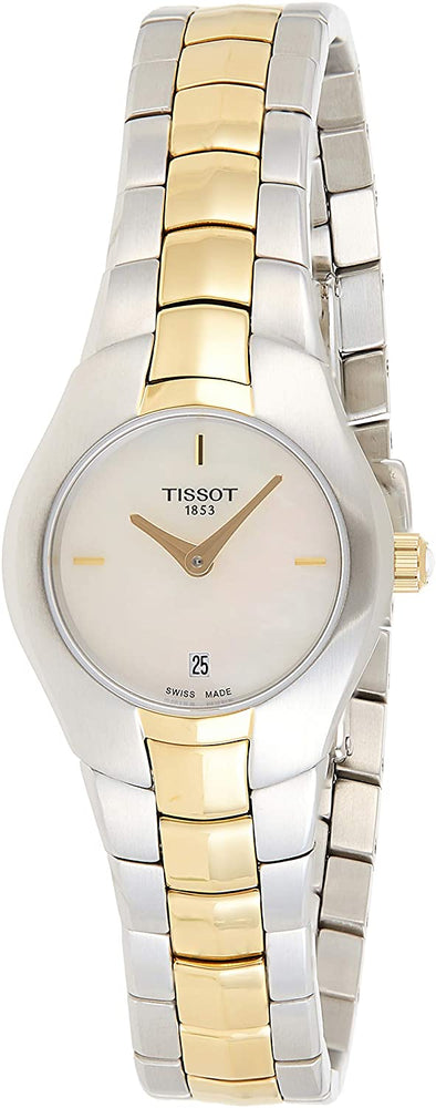 Tissot T0960092211100 T-Round Ladies Watch - White Mother Of Pearl Dial