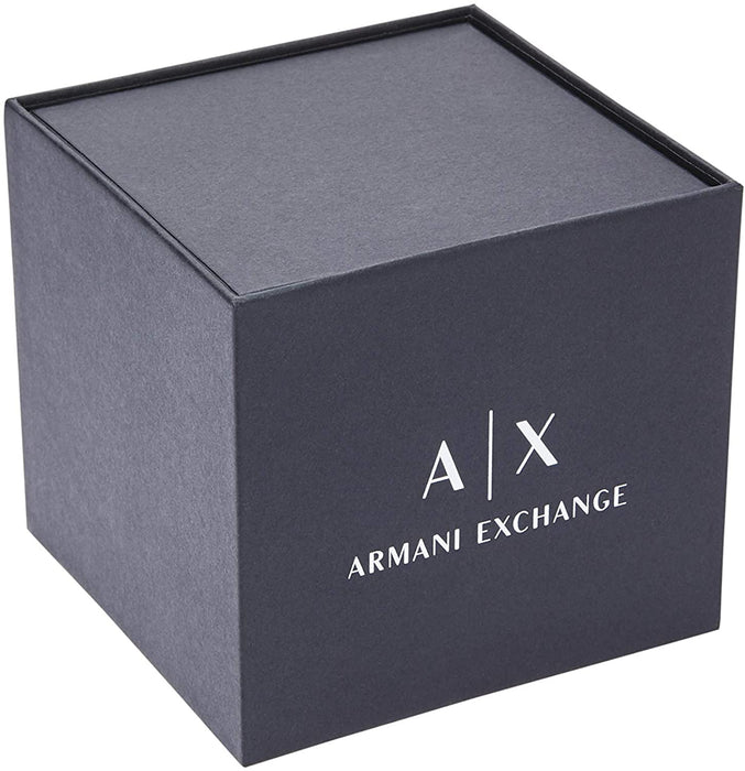 Armani Exchange Women's Stainless Steel Quartz Watch with Leather Strap