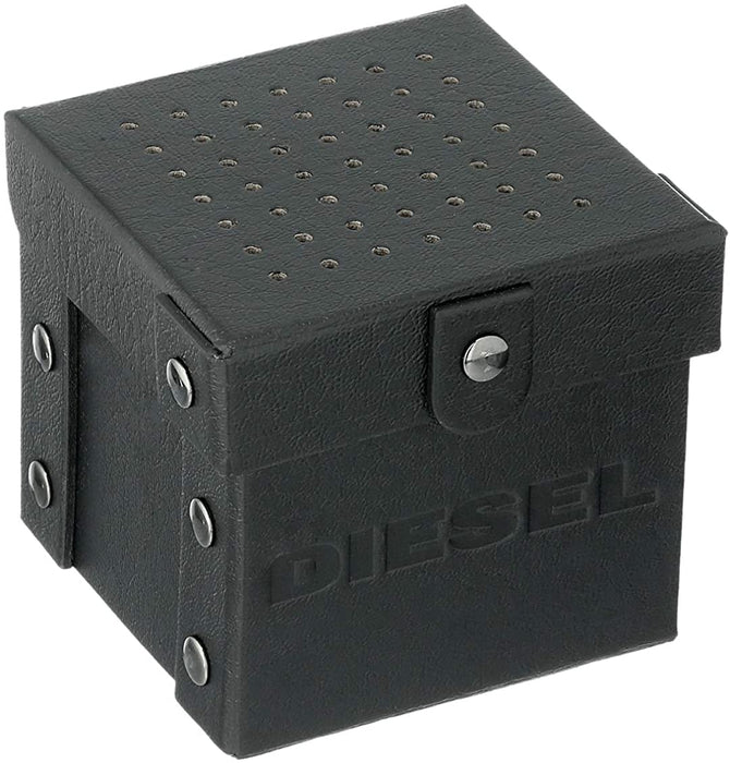 Diesel Men's Stigg Stainless Steel, Nylon Quartz Watch Strap, Black, 30 (Model: DZ1886)