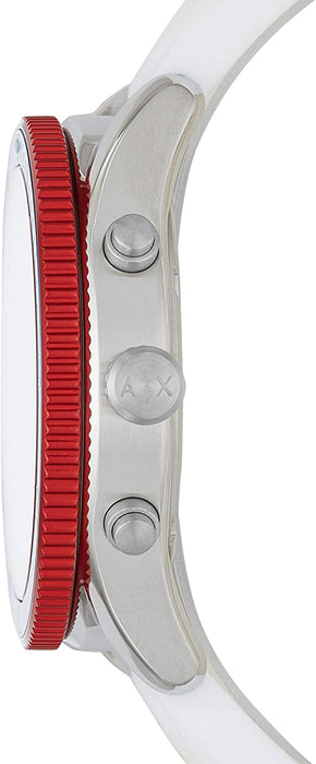 Armani Exchange Mens Chronograph Quartz Watch with Silicone Strap AX1832