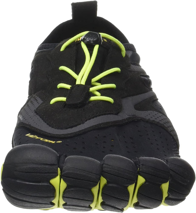 Vibram Men's V Road Running Shoe, Black/Yellow, 48 EU/12.5-13 M US D EU (48 EU/12.5-13 US US) D US