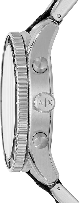 Armani Exchange Men's Stainless Steel Analog-Quartz Watch with Stainless-Steel Strap, Black, 22 (Model: AX1813)
