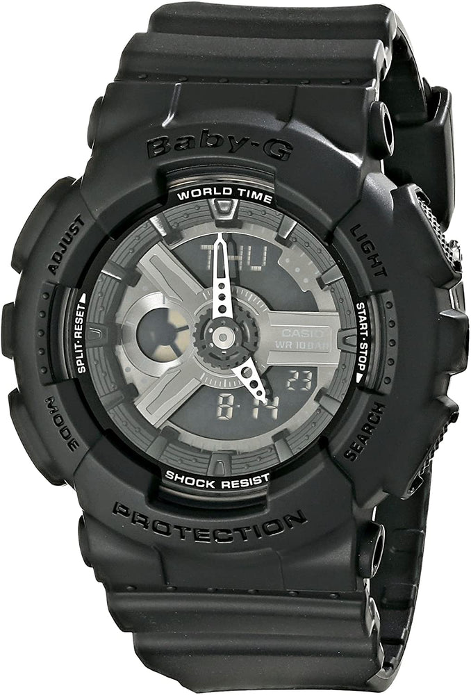 Casio Women's BA-110BC-1ACR Baby G Analog-Digital Display Quartz Black Watch
