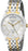 Tissot Men's T0384302203700 T-One Silver Dial Two Tone Watch