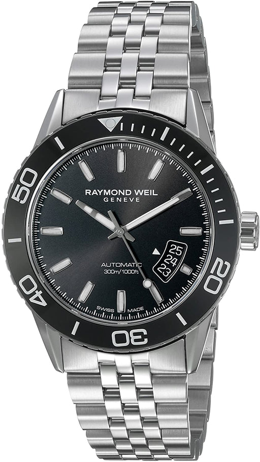 Raymond Weil Men's 'Freelancer' Swiss Automatic Stainless Steel Casual Watch, Color:Silver-Toned (Model: 2760-ST1-20001)