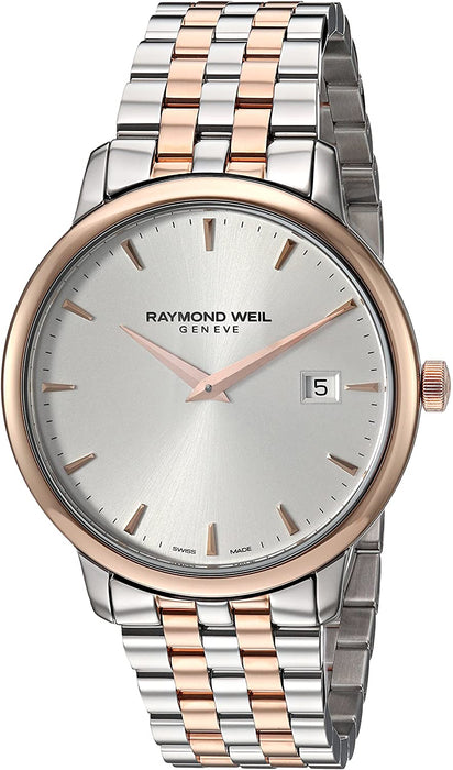 Raymond Weil Men's Toccata Swiss-Quartz Watch with Stainless-Steel Strap, Two Tone, 18 (Model: 5488-SP5-C6501)