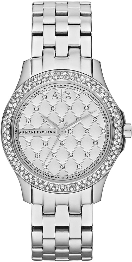 Armani Exchange Ladies Stainless Steel Three Hand Dress Watch