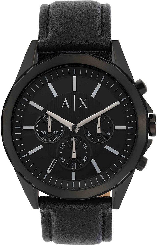 Armani Exchange Men's Chronograph Black-Tone Stainless Steel Watch AX2627