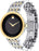 Movado Men's Esperanza Two Tone Watch with Concave Dot Museum Dial, Silver/Gold/Black (Model 607058)