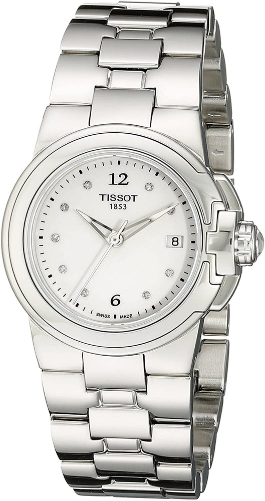 Tissot Women's 'T Sport' White Diamond Dial Stainless Steel Quartz Watch T080.210.11.016.00