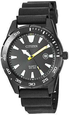 Citizen Men's Military Style Rubber Band Watch BI1045-13E NEW