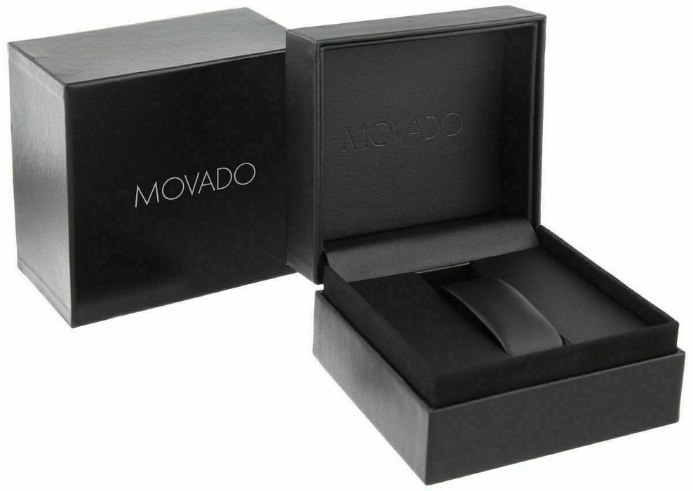 Movado Men's Swiss Sapphire Black Rubber Strap Watch 41mm (Model: 0607406)